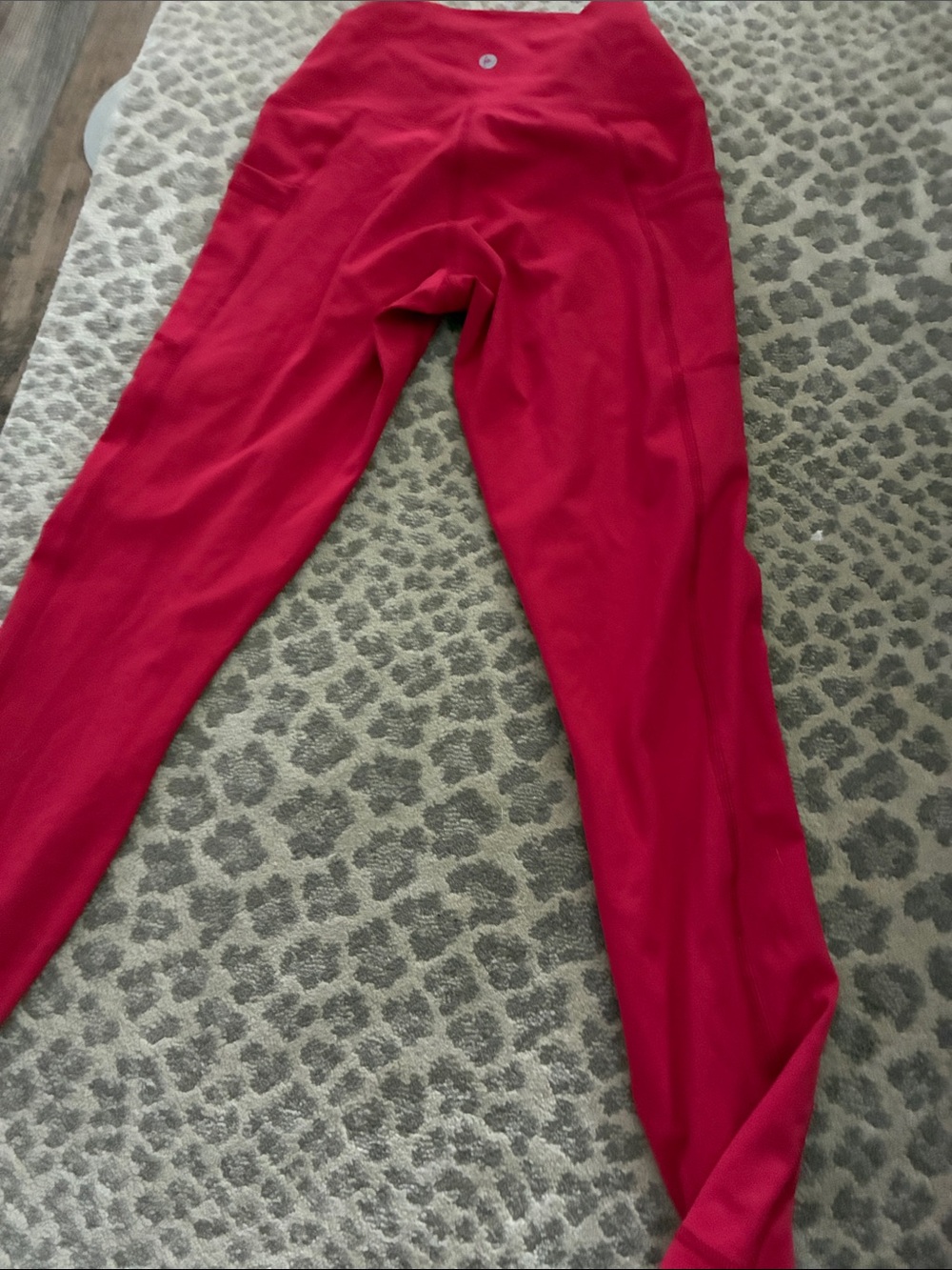 90 Degree By Reflex Red High-Waist Leggings - Picture 2 of 2